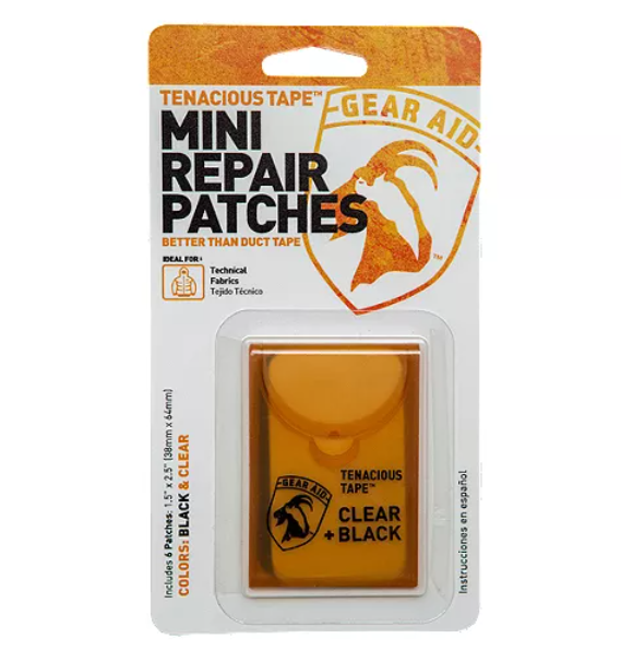 Tenacious Tape Mini Patches Clear Black