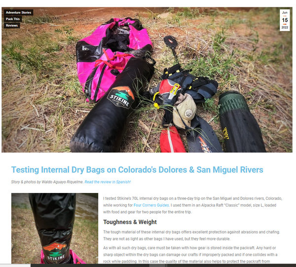 The Bikeraft Guide Blog: Testing Internal Dry Bags on Colorado's Dolores & San Miguel Rivers