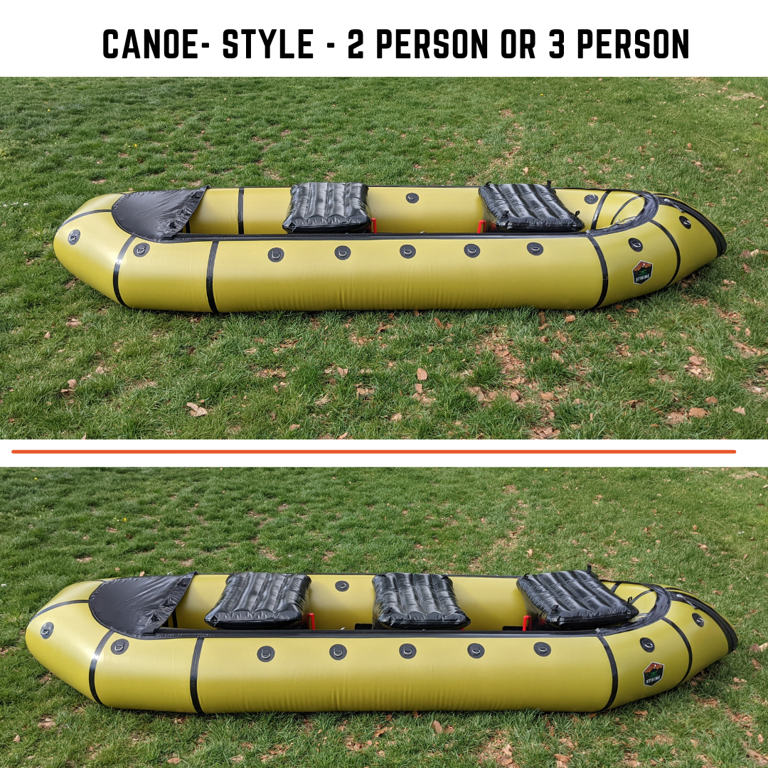 Purchase additional seats for traditional canoe-style raft. Space for 1-3 seats in raft.
